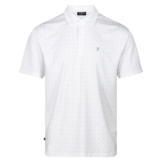 Farah Men's Newark AOP Golf Polo Shirt Farah Men's Newark AOP Golf Polo Shirt