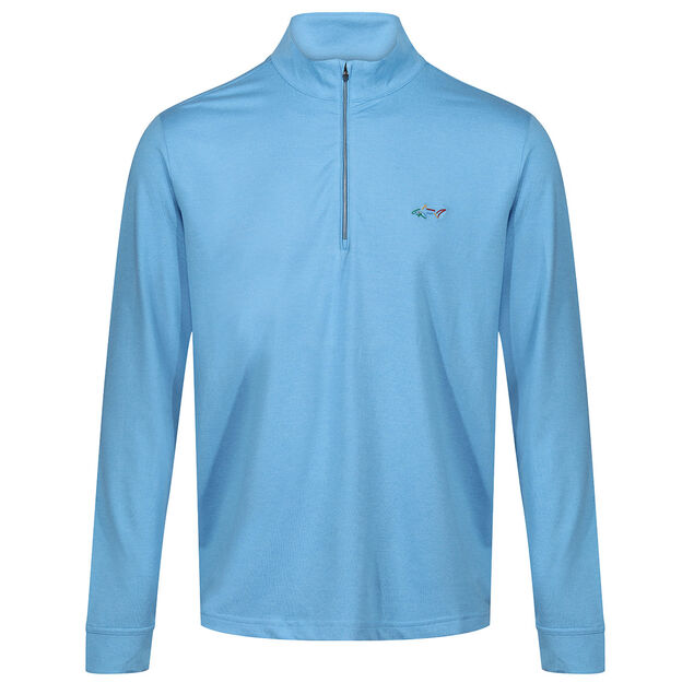 Greg Norman Men's Heathered Half Zip Mock Golf Midlayer Greg Norman Men's Heathered Half Zip Mock Golf Midlayer