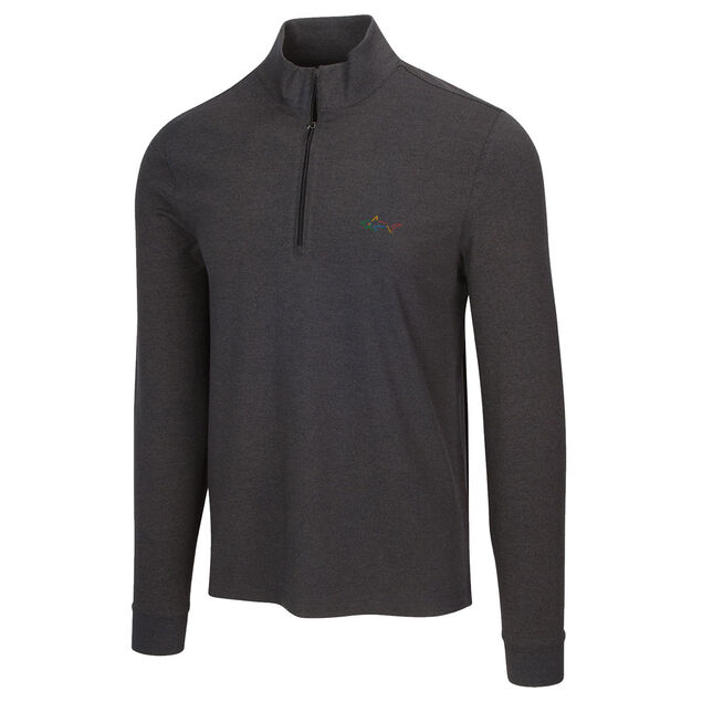 Greg Norman Men's Heathered Half Zip Mock Golf Midlayer Greg Norman Men's Heathered Half Zip Mock Golf Midlayer